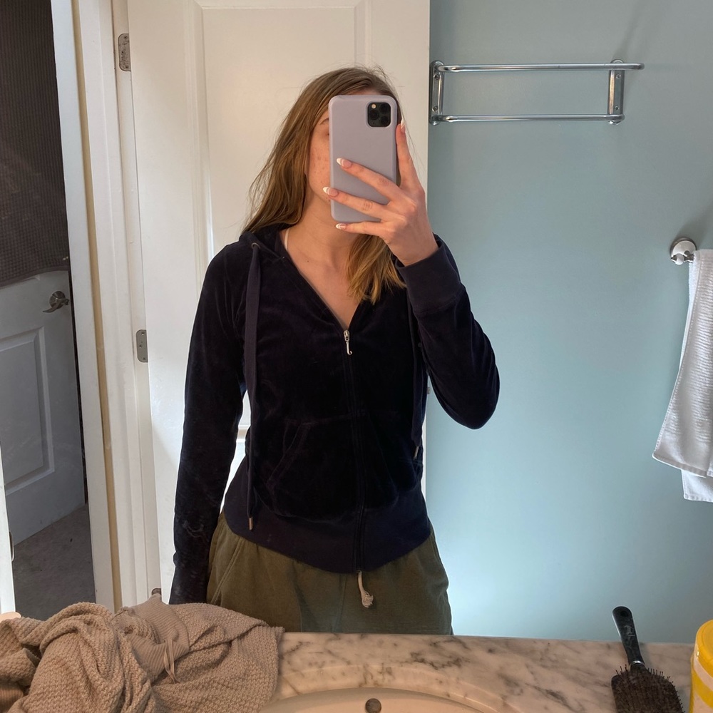 Juicy Couture Velour Zip Up Jacket